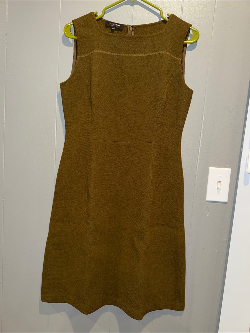 Lafayette 148 New York 100% Wool Sleeveless Sheath Dress- Size 6